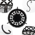 TLBTEK 2Pcs Planter Stand,Metal Round Potted Plant Stands Indoor&Outdoor Multiple ,Modern Flower Pot Stand Holder Rack