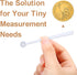 Chengu 200 Pieces Mini Measuring Spoons, 1/32 Teaspoon Micro Scoops, Mini Spice Scoop for Sugar, Herbs, Cosmetics,