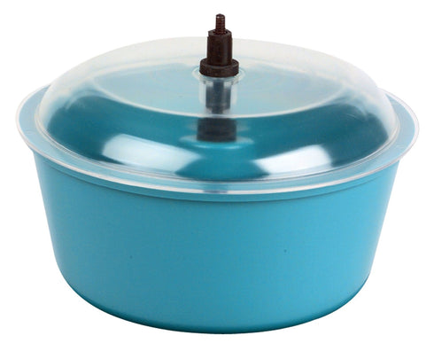 Raytech 23-005 Polyethylene Bowl with Lid, 8" Diameter, 0.05 Cubic Feet Capacity for TV-5 Tumbler