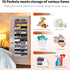 Over the Door Organizer 5 Tiers, Extra Large Storage with 10 Compartments, 50 lbs Capacity for Closet, Diaper Organizer
