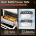 Stainless Steel Bread Box with Handle - a sealed bread storage container featuring a sealed lid and a handle, suitable