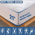 Queen Size Quilted Fitted Mattress Pad, Waterproof Cooling Protector, Deep Pocket Cotton Cover