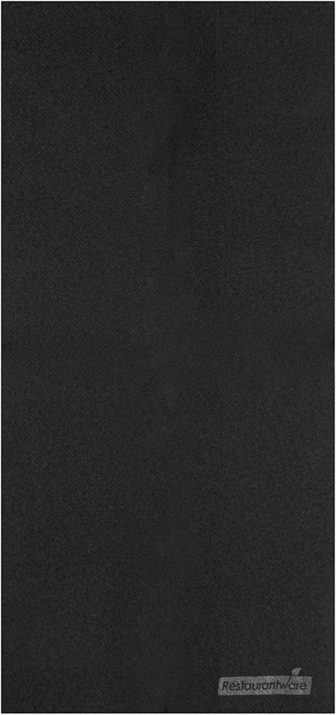 15.8 7.9 Inch 50 Luxenap X Linen-Feel Guest Towels, Hand Towels - Fold, Air-Laid, Black Paper Dinner Napkins