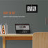 MARATHON Large Digital Wall Clock - 8” Display, Black - Easy to Read