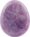 Fekuar Natural Purple Strengite Crystal Thumb Worry Stone, Hand Carved Healing Crystal Teardrop Pocket Stones for