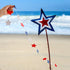 Frienda 44.3 ft Red Blue White Star Streamers, Patriotic 4th of July Decorations, 3 Pack Star Garland