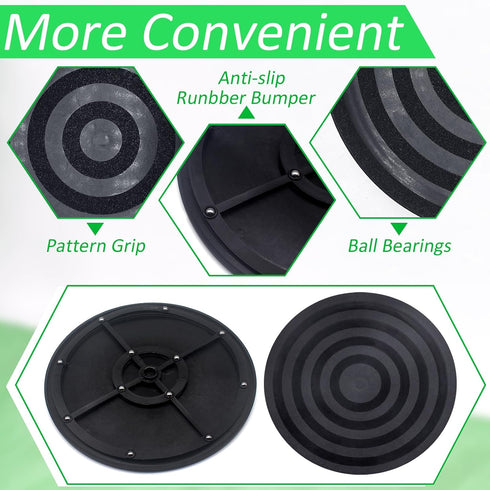 8 inch 360 (1 Cinvo Turntable Rotating Caster Spinner Non Skid Lazy Susan Heavy Duty Rotating Swivel Stand for Model