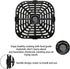 Air Fryer Grill Pan for Instants Vortex 2QT Mini Air Fryer Oven, Nonstick Crisper Plate with Rubber Tabs