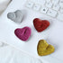 Bling Bling Heart-Shaped Tealight Candles, 10PCS Love Romantic Candle with 100PCS Silk Rose Petals for Weddings,
