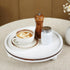 SAOCAIHUL 11.81 Inch, Farmhouse Decorative Round Tray, Versatile Centerpiece Tray for Coffee Table Kitchen Living Room