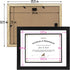 Golden State Art 11x14 Diploma Frame for 8.5x11 Document & Certificates with Mat, Solid Wood, 1 Pack