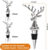 Coitak Deer Head Wine Pourer Spout, Wine Bottle Stopper for Home and bar, Animal Wine Pourer and Stopper With Silicone