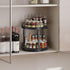 2-Tier Countertop BB05TL01 HOOBRO Lazy Susan Organizer Spice Rack, Height Adjustable Rotating Lazy Turntable Spice