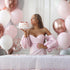 2 Pack Rose Gold Disposable Table Cloths, Plastic Table Cover for Birthday Baby Shower Rectangle Tables 54 x 108 in.