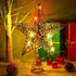 Christmas Tree Topper Star, Callenbach LED Metal Light Up Xmas Decorations, 10 inches Silver Glitter Ornaments