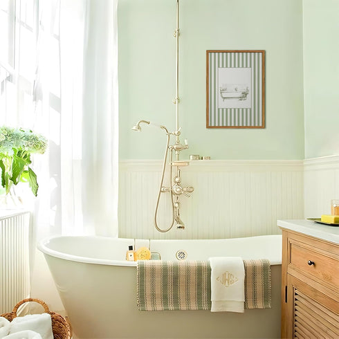 12x16 inch Funny Kids Bathroom Wall Art Cute Boy in Bathtub Wall Decor Picture, Eclectic Child Nursery Bathroom Poster