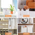Vagusicc Wicker Storage Basket, Set of 2 Foldable Cube Storage Bins, 11 Inch Square (White)