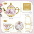 20 Set Set Set Set Purple/500ml) Pcs Porcelain Tea with Metal Holder, European Ceramic Tea for Adults, Adult Tea Gift