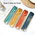 Plastic Travel Utensils, 4 Sets Camping Cutlery, Portable Reusable Utensils Set with Case for Picnic, Travel, Camping