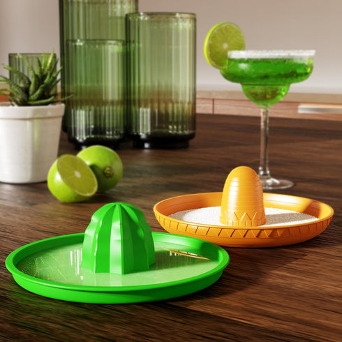 Rimmer Set Pund'it Salt of The Border, Margarita Salt and Manual Hand Juicer