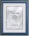 Lawrence Frames Blue Finish Picture Frame, 4x6, Gold Bead Design