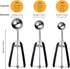 Cookie Scoop Set, 3Pcs Ice Cream Scoop, Cookie Scoops for Baking Set of 3, 18/8 Stainless Steel Cookie Scooper for Baking, Ice Cream Scooper with Trigger Release, Cookie Dough Scoop with Non-slip Grip