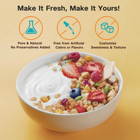 Hofenta 1.7 9 Quart Yogurt Maker with Stainless Steel Bowl, Glass Jars, Digital Timer, Temperature Control, BPA-Free