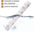 RAY STAR Shelf Liner, Non Adhesive Pink Orange Floral Printed Kitchen Cabinet Liner, 12 Inch x 10 FT