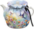 Floral Hummingbird Tea Cozy for Teapot, Kitchen Kettle Cover, Soft Cloth Dust Cover for Coffee Pot and Tea Pot