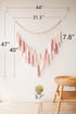 35'' 36'' Decocove Macrame Wall Hanging - Large with Wood Beads Bohemian Decor for Bedroom, Living Room and Kitchen