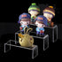 Acrylic Display Stand Riser - Clear Small Decorator Stand Shelf for Figures, Jewelry, Cupcake, Dessert - 2 Sets