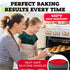 Set of 3 Premium Non-Stick Baking Sheets - Deluxe BPA Free Bakeware Pans with Easy to Clean Silicone Handles