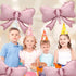 5 FBQ Pcs Bow Balloons Birthday Themed Bow Party Baby Shower Wedding Party Bachelorette Party Decoration Supplies(Candy