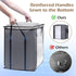 SLEEPING LAMB 120L Extra Large Grey Blanket Storage Bags, Breathable Containers for King Comforter, 2 Packs.