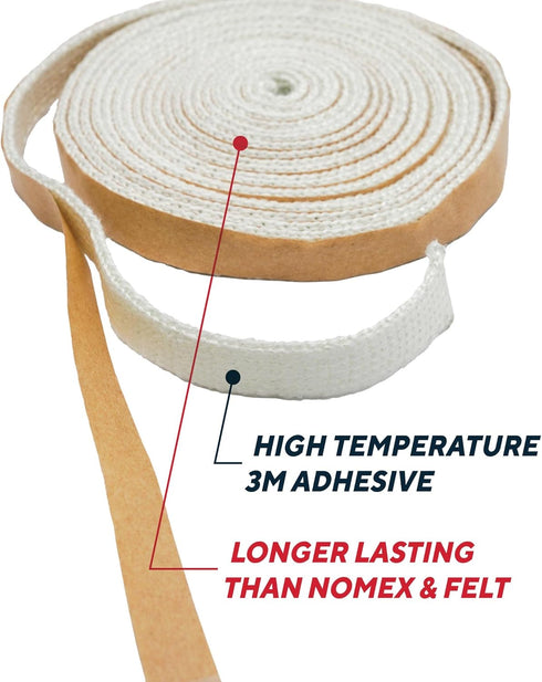 99N17 17 Rutland Big Green Egg Replacement Gasket, High Temperature Clean Burn Gasket Kit, Fits XL & XXL, Fiberglass