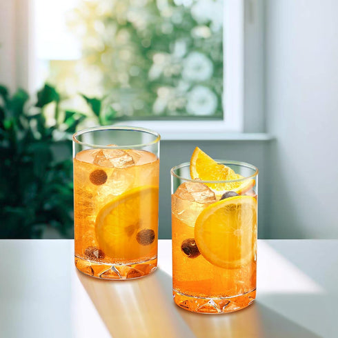 Amazing Abby - Liberty - 10-Ounce Plastic Tumblers (Set of 6), Plastic Drinking Glasses, All-Clear Reusable Plastic Cups, BPA-Free, Shatter-Proof, Dishwasher-Safe by Amazing Abby