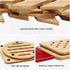 Hot Pads Trivet, Solid Bamboo Wood Trivets for Hot Dishes, 4pcs Multi Size