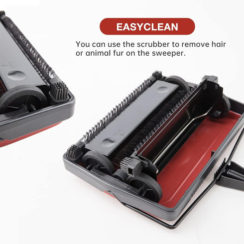Yocada Carpet Sweeper Cleaner for Home Office Low Carpets Rugs Undercoat Carpets Pet Hair Dust Scraps Paper Small