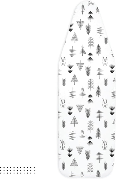 Encasa XO Ironing Board Cover and Pad 49"x18" - Black Arrow, Thick 3mm Felt Padding, Easy Fit, Scorch & Stain Resistant