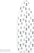 Encasa XO Ironing Board Cover and Pad 49"x18" - Black Arrow, Thick 3mm Felt Padding, Easy Fit, Scorch & Stain Resistant