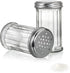 Tebery 6 Pack Glass Retro Cheese Spice Herb Seasoning Shakers with Perforated Stainless Steel Lid, 12Oz