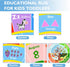 5ft ABC Round Kids Rug for Playroom, Alphabet Small Classroom Rug, Educational Kids Play Mat With Number Shape Animal