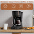 5 Programmable 25oz WAA Cup Drip Coffee Maker, Portable Coffee Machine with Glass Pot, Includes Hot Plate and Reusable