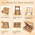 Cupcake Boxes 12 Count - 2 Pack Disposable Containers with Window and Inserts for Muffins, Cookies, Treats
