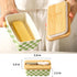 Countertop, Butter Dish with Lid, Large Butter Dish for Ceramic Butter Keeper Container with Knife and Silicone Sealing