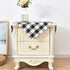 2 Pack 24x24 Inch Wolkemer Small Square Tablecloth Farmhouse Checkered Black and White Gingham Nightstand Table Cloth