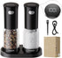 TOMEEM Electric Salt and Pepper Grinder Set Rechargeable with LED Power Indicator,