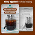 dailybrew 1 Cold Brew Coffee Maker, Gallon Iced Coffee Maker With Stainless Steel Filter, Heavy Duty Glass Cold Brew