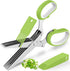 Herb Scissors Set - Updated 2025 Kitchen Gadgets for Cutting Fresh Herbs, 5 Blades, Sharp Stainless Steel