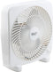 Comfort Zone 9 Inch Box Fan, Portable Electric Quiet, 3 Speed, Small Desk Fan, Ideal for Home, Bedroom, Dorm, & Office
